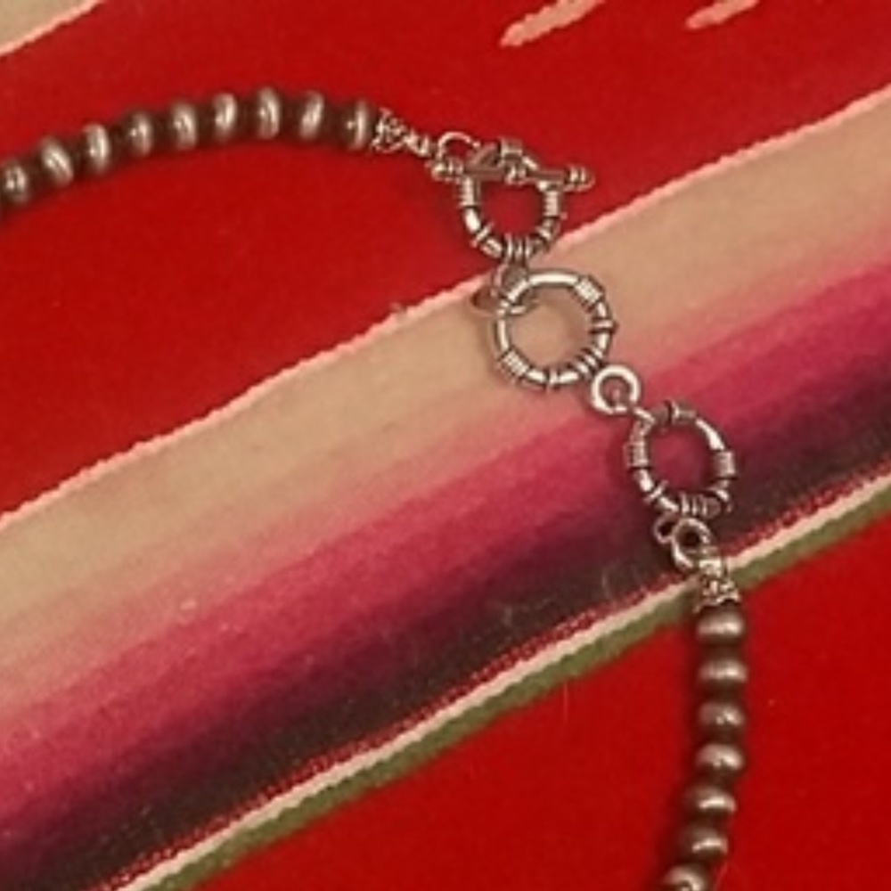 Turquoise Squash Blossom Feather - Picture 3 of 3